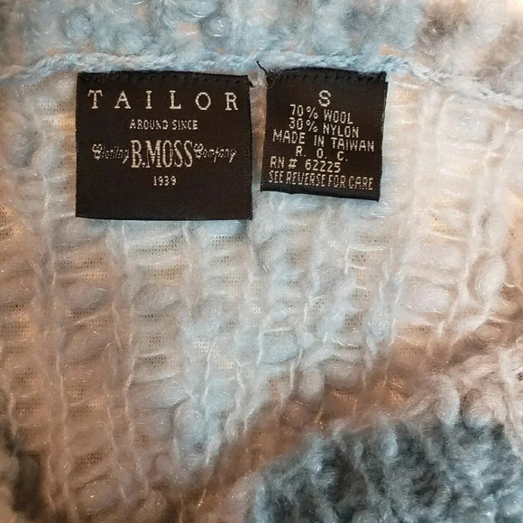 Tailor B. Moss S delicate blue‎ 1 button Cardigan - Picture 4 of 4